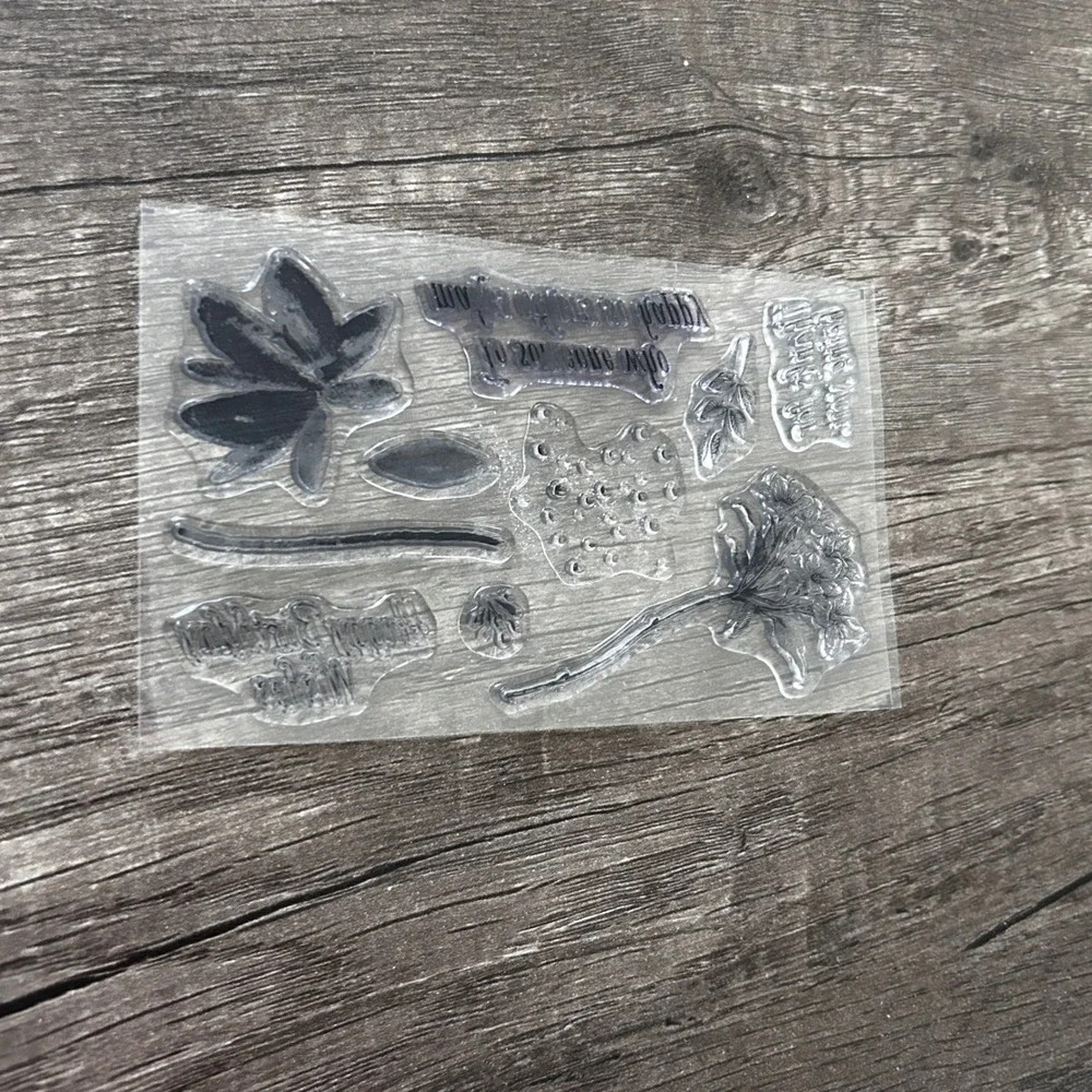 Stampin Up Floral Clear Stamp Set Bundle What I Love & Avant Garden Card‎ Craft